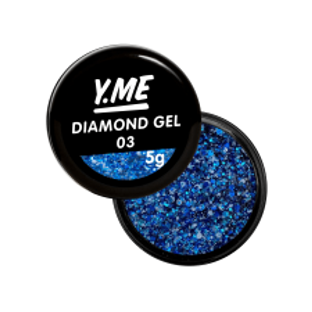 Y.me Diamond Gel (шестигранники) 03, 5мл.