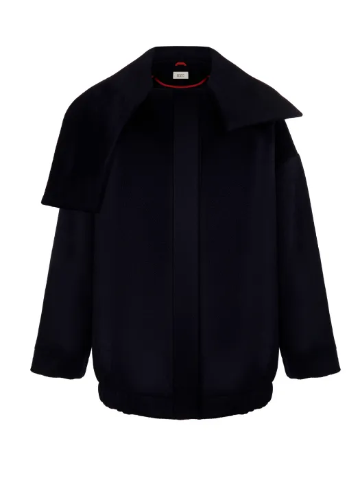 Пальто-бомбер чернильный