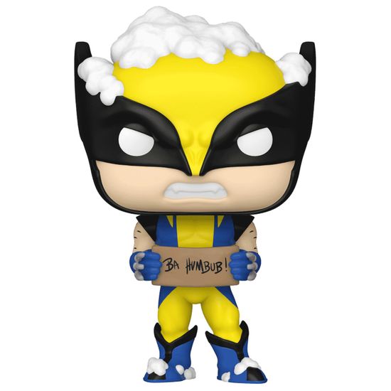 Фигурка Funko POP! Bobble Marvel Holiday Wolverine w/ Sign (1285) 72191 / Фигурка Фанко ПОП! по мотивам вселенной "Марвел", Росомаха