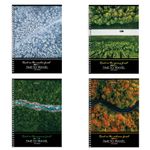 Тетрадь А4, 120 л., BRAUBERG гребень, клетка, обложка картон, "Seasons", 404071, 4шт