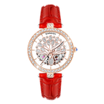 KANGOL Manual Mechanical Movement Genuine Leather Strap Watch Women"s Watch White Dial KANGOL K133