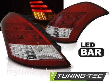 Задние фонари для Suzuki Swift III (11-...) LED Red Сrystal