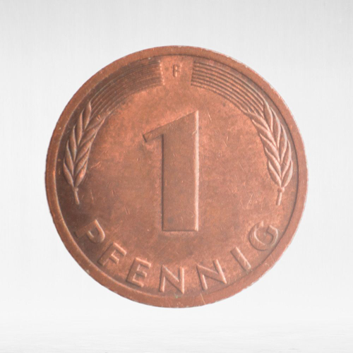 Germany, 1 Pfennig, 1983, (Stuttgart Mint - "F"), VF