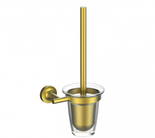 Туалетный ершик в комплекте WONZON & WOGHAND SIMPLE, Брашированное золото (WW-6529-BG)