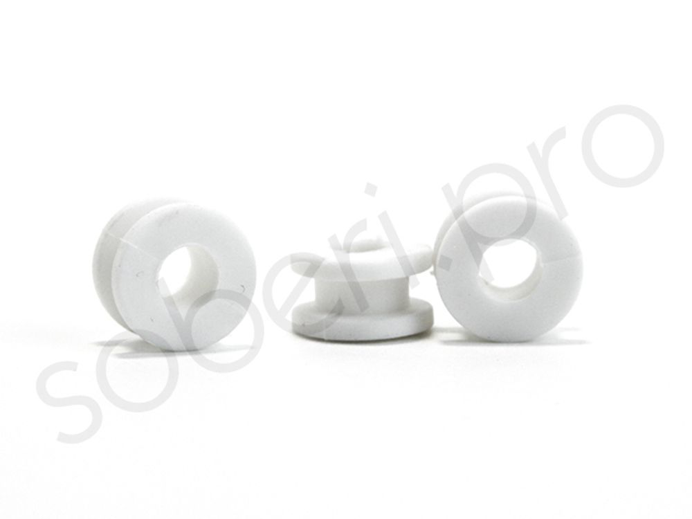 резиновая втулка проходная белая