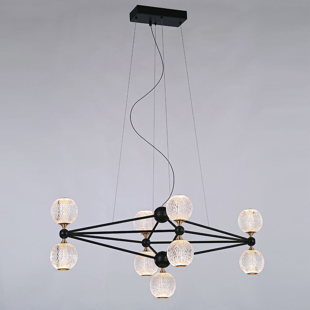 Подвесной светильник MD20022005-9B black/chrome