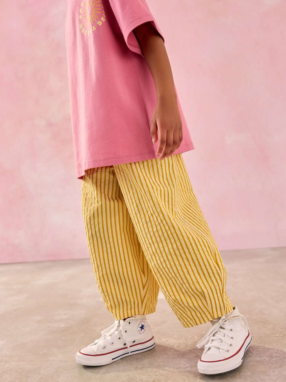 Брюки для девочки Next AB1-537, Светло-желтый