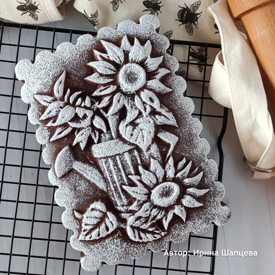 Пряничная форма Лейка с подсолнухами