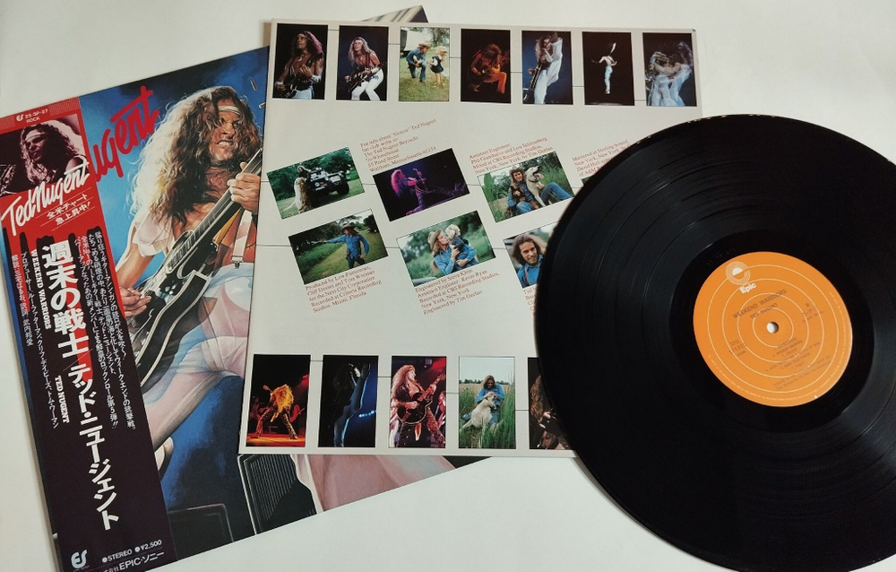 Винтажная виниловая пластинка LP Ted Nugent Weekend Warriors (Japan 1978) (Obi)