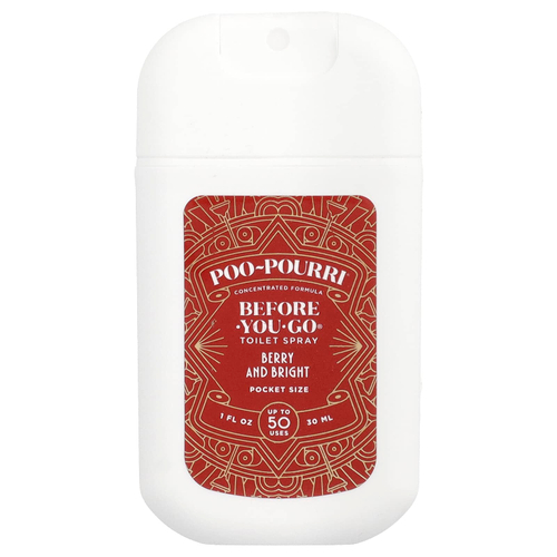 Poo-Pourri, спрей для туалета Before-You-Go®, компактный спрей, Berry and Bright, 30 мл