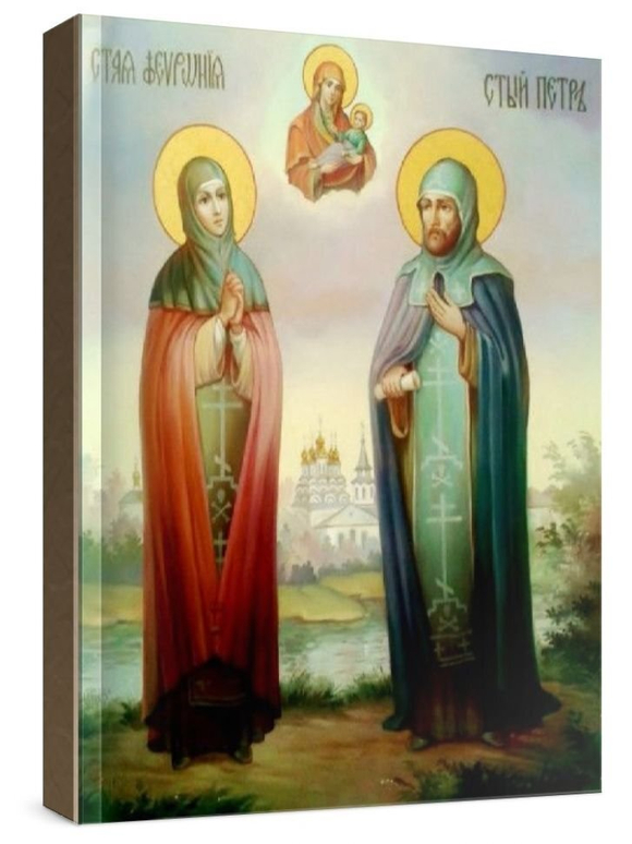 Петр и Феврония (рукописная икона)