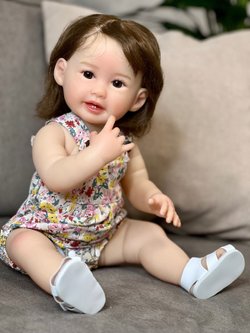 Кукла Реборн виниловая 55см в пакете (FA-135)