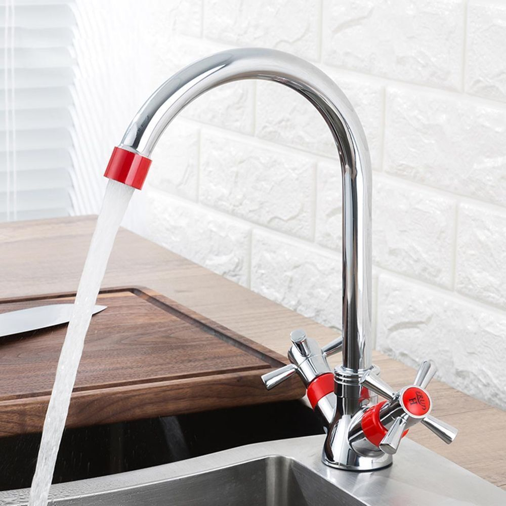 Смеситель для кухни, Frud, с кран-буксой, красн, R49118-10