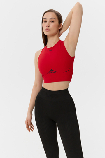 Топ с контрастным принтом