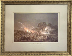Н. Н. Каразин (1842–1908)  Сражение под Чандыром 16 июня 1873 года. Литография. 1880-е.