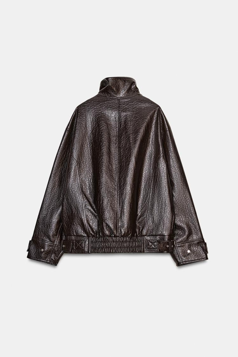 ZARA КУРТКА ИЗ ИСКУССТВЕННОЙ КОЖИ — ZW COLLECTION, КОРИЧНЕВЫЙ