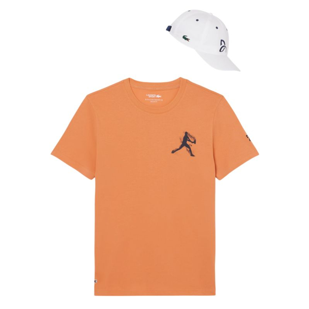 Теннисная футболка Lacoste Tennis x Novak Djokovic Pack - blossom/white