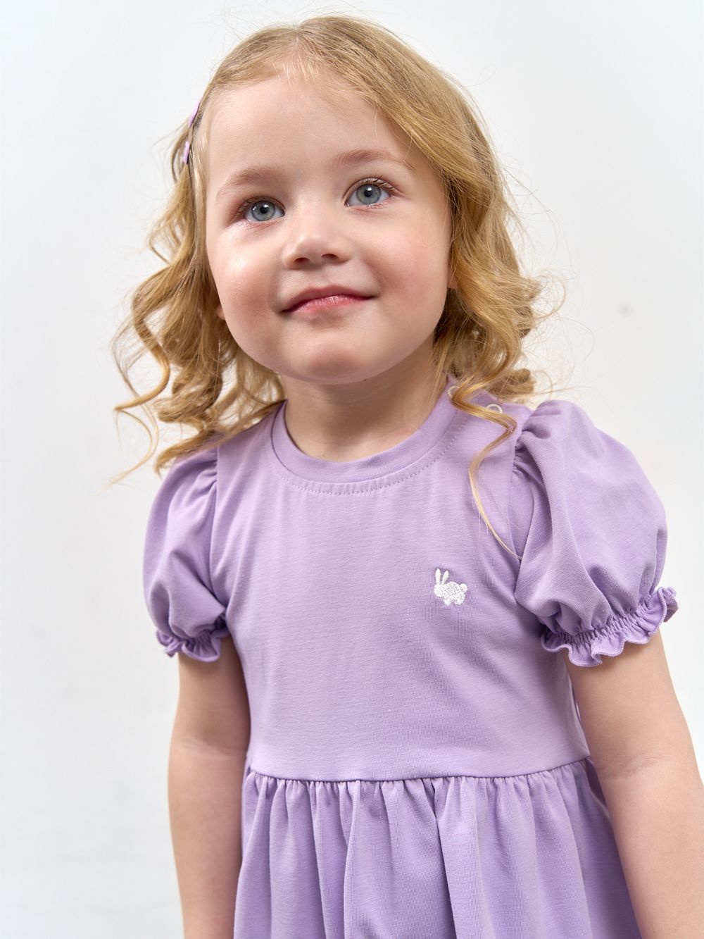 Платье "Лаванда" с принтом 0+