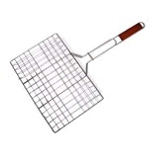 Решетка-гриль 36*26*1,8см  универсальная  средняя, оксид.   /12749