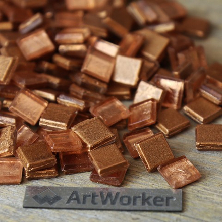 FLORY10 NJ182 Стеклянная мозаика 10х10 мм, 0,5 кг