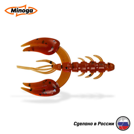 Силиконовая приманка "Minoga" JAGGER 3,0"(4шт) 75мм, 6гр, цвет 002