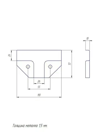 Крепеж для теплицы 25 х 25 мм Т-образный для труб краб-система, подходит для стеллажа и теплиц, 4 пары - толщина металла 1.5мм