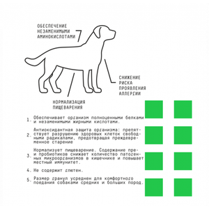Уценка! Повр.упак. / Сухой корм AJO Dog Hypoallergenic для взрослых собак средних и крупных пород, склонных к аллергиям, с гречкой
