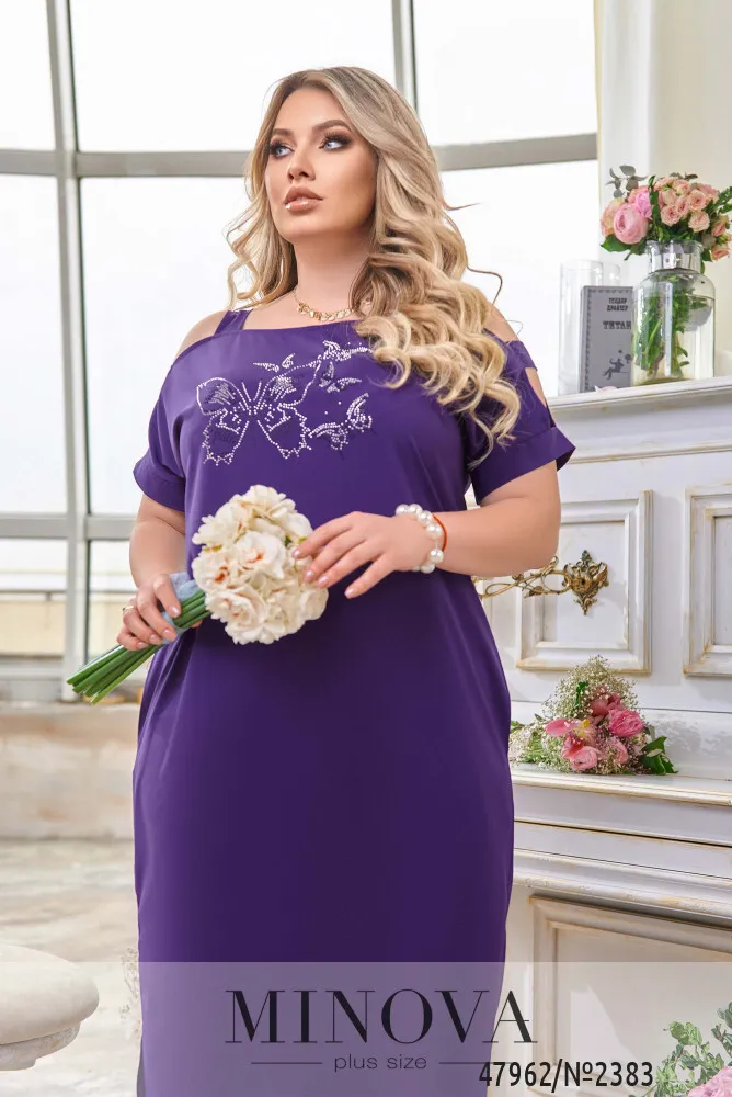 Платье 2383-фиолетовый Minova