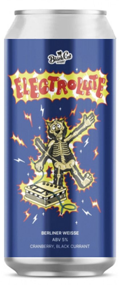 Пиво Блэк Кэт Электролит Кренберри, Блэк Каррэнт / Black Cat Electrolyt Cranberry, Black Currant 0.45 - банка