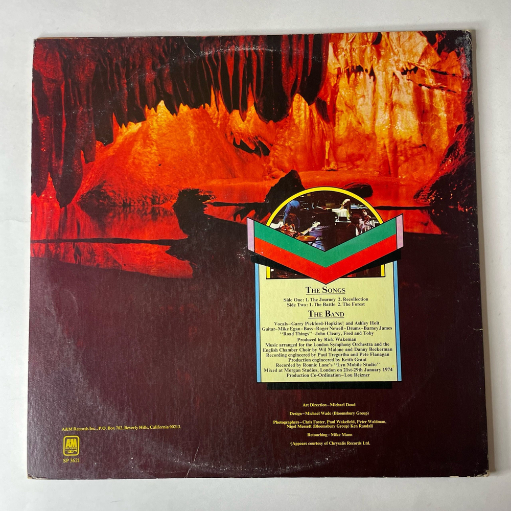 Винтажная виниловая пластинка LP Rick Wakeman Journey To The Centre Of The Earth (США 1974)