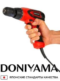 Шуруповёрт / дрель - шуруповёрт DONIYAMA 1400 Вт ДВУХСКОРОСТНОЙ УСИЛЕННЫЙ СТАЛЬНОЙ РЕДУКТОР