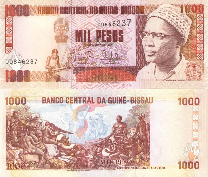 1 000 песо 1993 Гвинея-Бисау