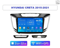 10.1" Hyundai Creta 2015-2021 (Android / Wi-Fi / GPS / Bluetooth)