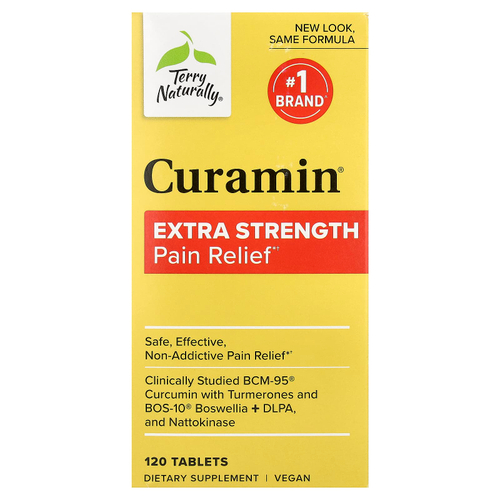 Terry Naturally, Curamin®, обезболивающее средство, 120 таблеток