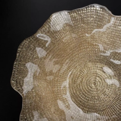 Блюдо круглое 25см IVV Folies золотистое