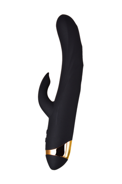 Вибратор с клиторальным стимулятором Waname Thunder черный 24 см
