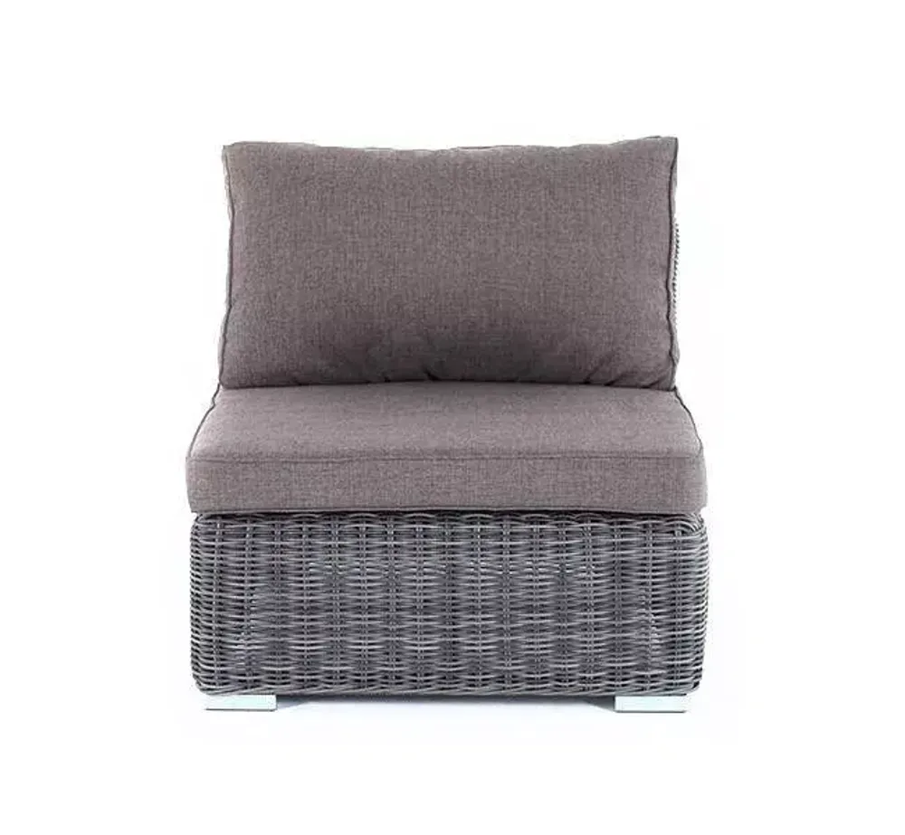 "Лунго" модуль диванный прямой с подушками, цвет графит