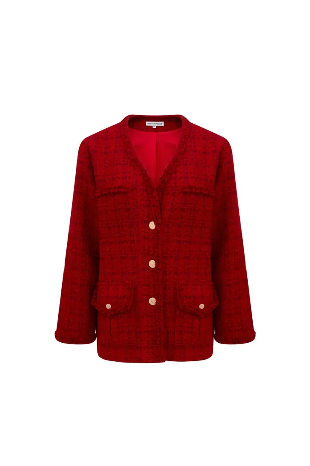 Жакет-тулуп красный