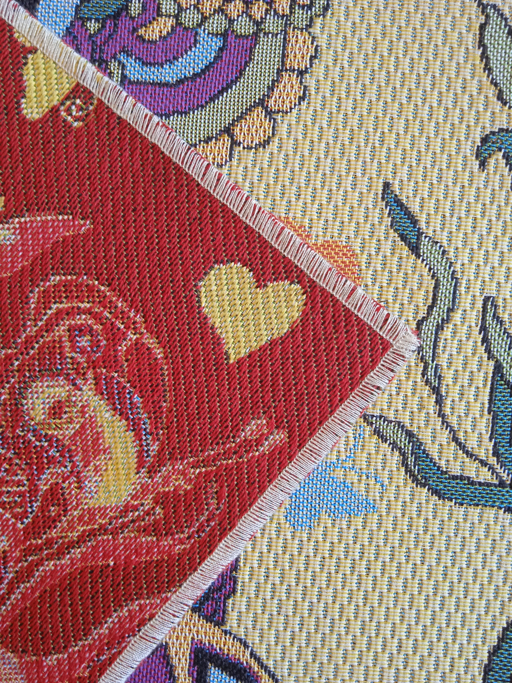 Гобеленовая столешница Бабочки 35х89