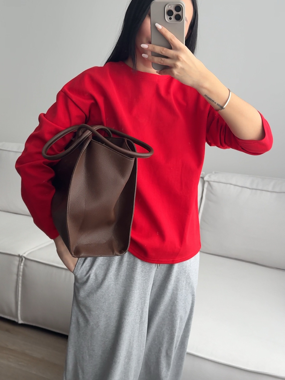 Толстовка трикотажная, базовая, легкое плетение