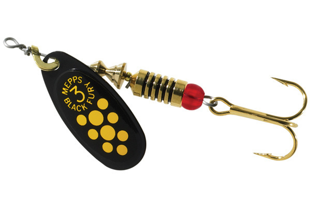 Блесна для рыбалки вращающаяся BLACK FURY 3 Gold