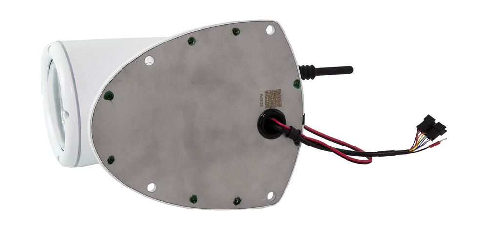 Прожектор с дистанционным управлением, белый корпус, ксенон, брелок и джойстик, модель 981