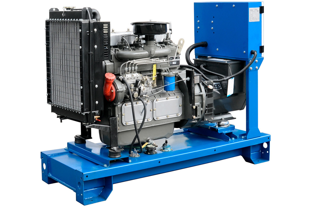 Дизельный генератор ТСС ЭД-30-Т400 с АВР в погодозащитном кожухе на прицепе