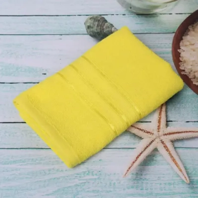 Полотенце махровое 50*80см «Comfort» цвет желтый 01040 плотность 300гр/м2