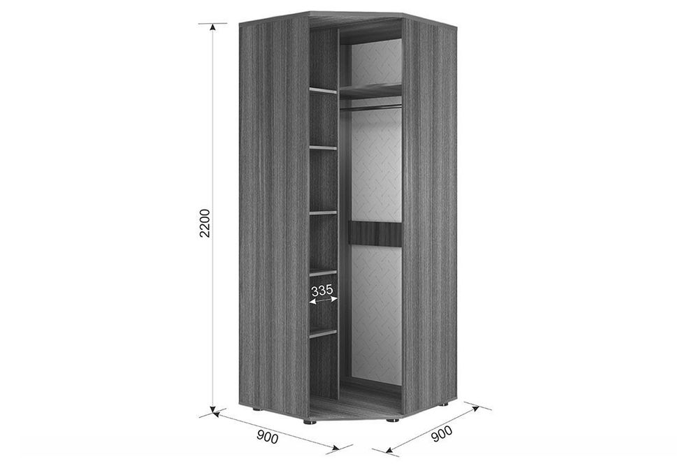 Шкаф угловой «Манхэттен»
