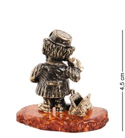 Народные промыслы AM-2118 Фигурка «Добрый доктор Айболит» (латунь, янтарь)