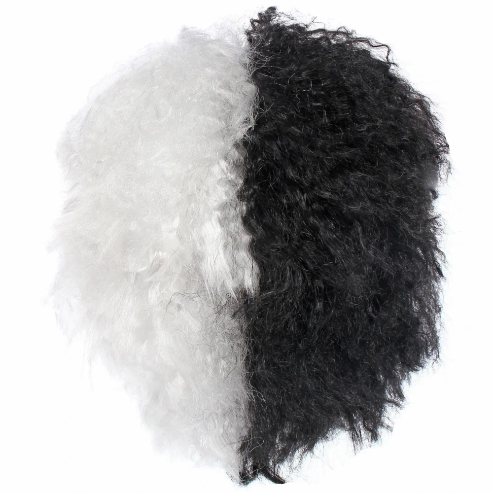 Парик карнавальный «Красотка», Черно-белый