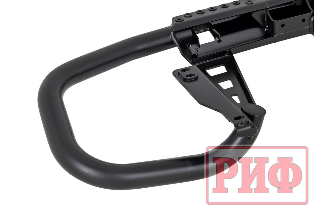 Бампер силовой задний Toyota Land Cruiser Prado 150 c квадратом под фаркоп РИФ