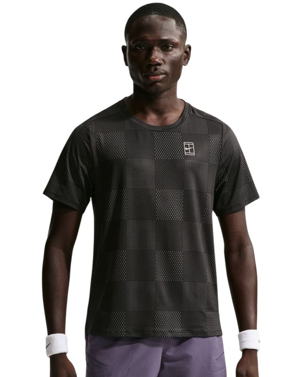 Мужская теннисная футболка Nike Court Advantage Dri-Fit - black/white