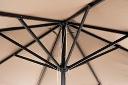 "Джулия" зонт садовый 3х3м на центральной опоре, тент бежевый